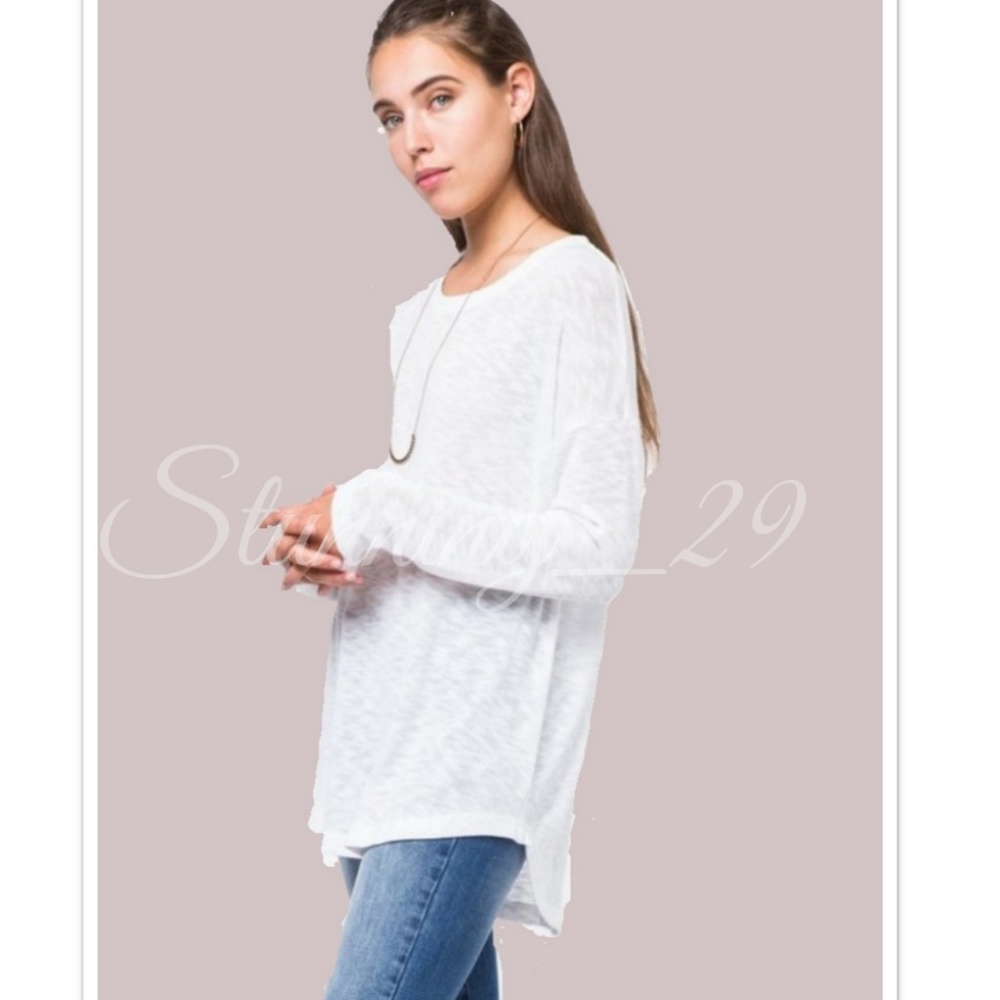 🆕️📌SALE📍 WHITE LACE UP BACK SWEATER TUNIC